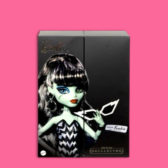 Monster High Skullector Frankie Stein x Barbie Doll 80th Anniversary. - Picture 9 of 9